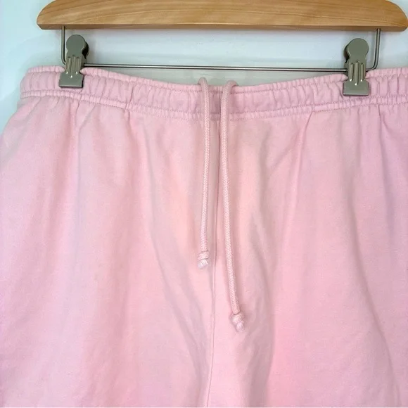 Lacoste Live! X Supreme Pink Drawstring Elastic Waist Shorts Terry Style Large - Picture 4 of 9